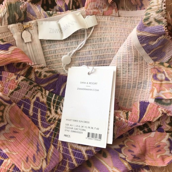 Zimmermann Violet Tiered Sundress - Picture 4 of 7